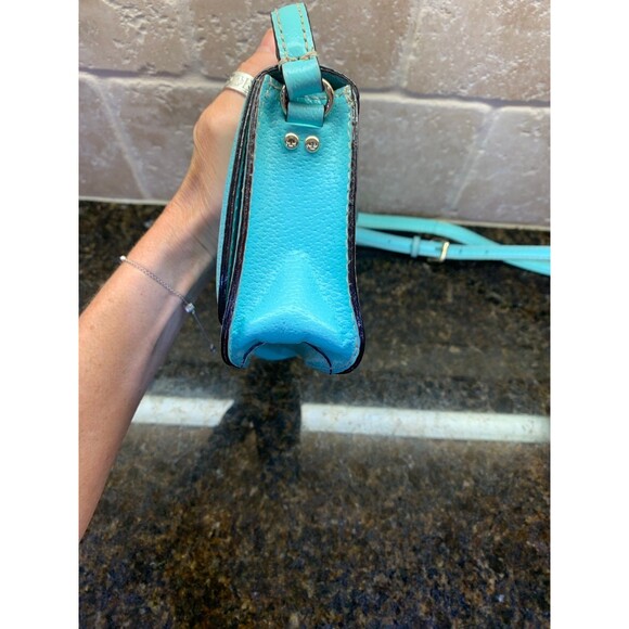 Kate Spade Wellesley Flynn Tiffany Blue Crossbody Purse EUC - Picture 4 of 8
